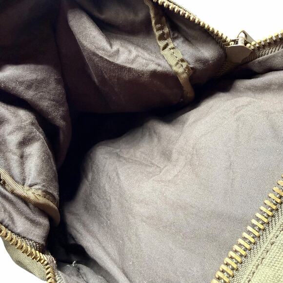 Steve Madden Canvas Duffel Bag Olive Green Travel Weekender Gym Tote - Picture 8 of 8